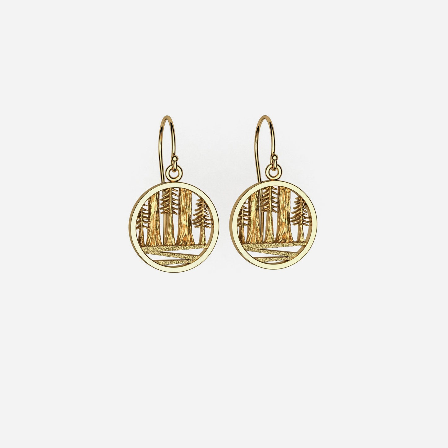 14k Muir Woods Earrings 12mm