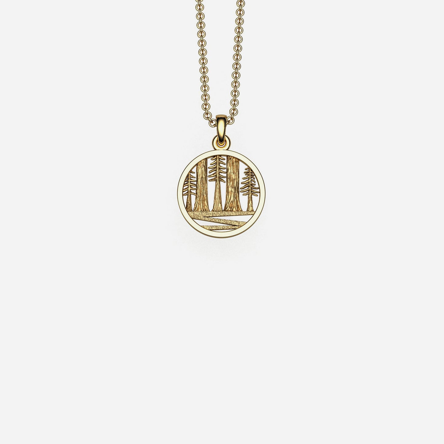 14k Muir Woods Pendant 12mm