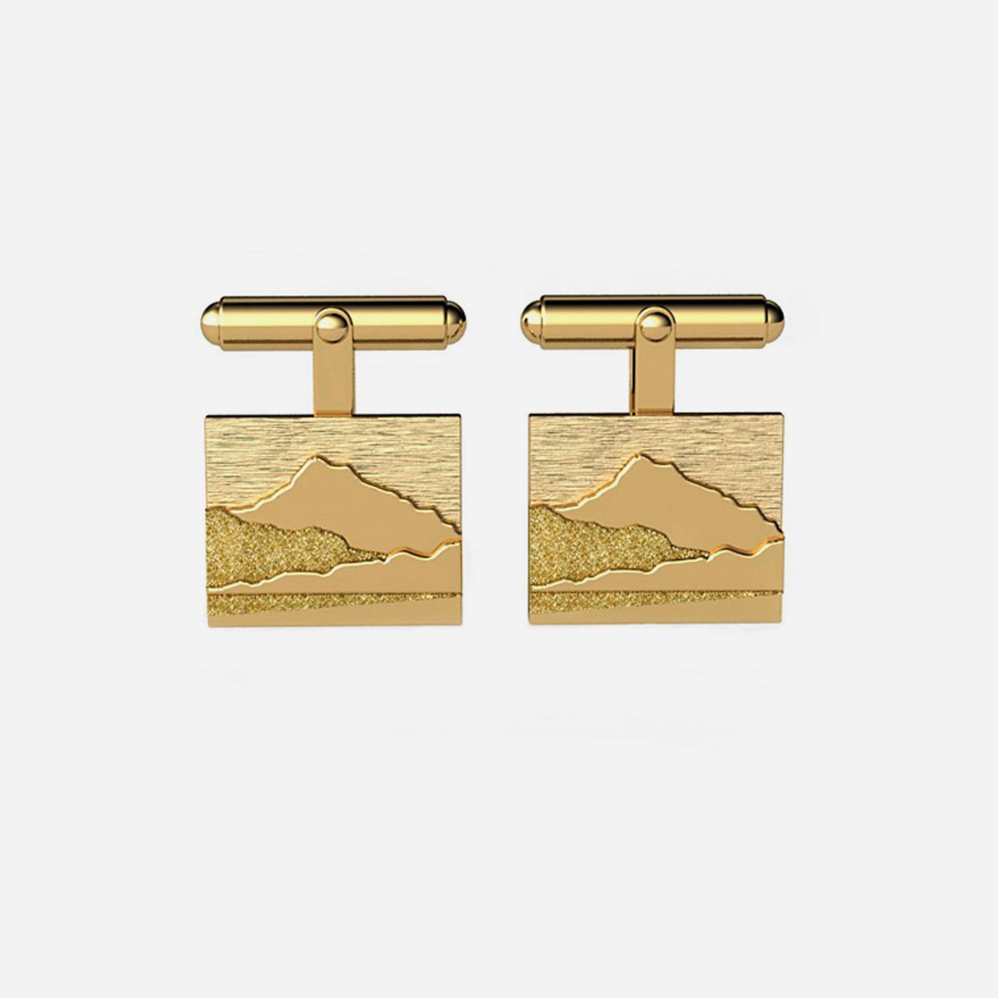 14k Mount Tam Cufflinks 14x18mm