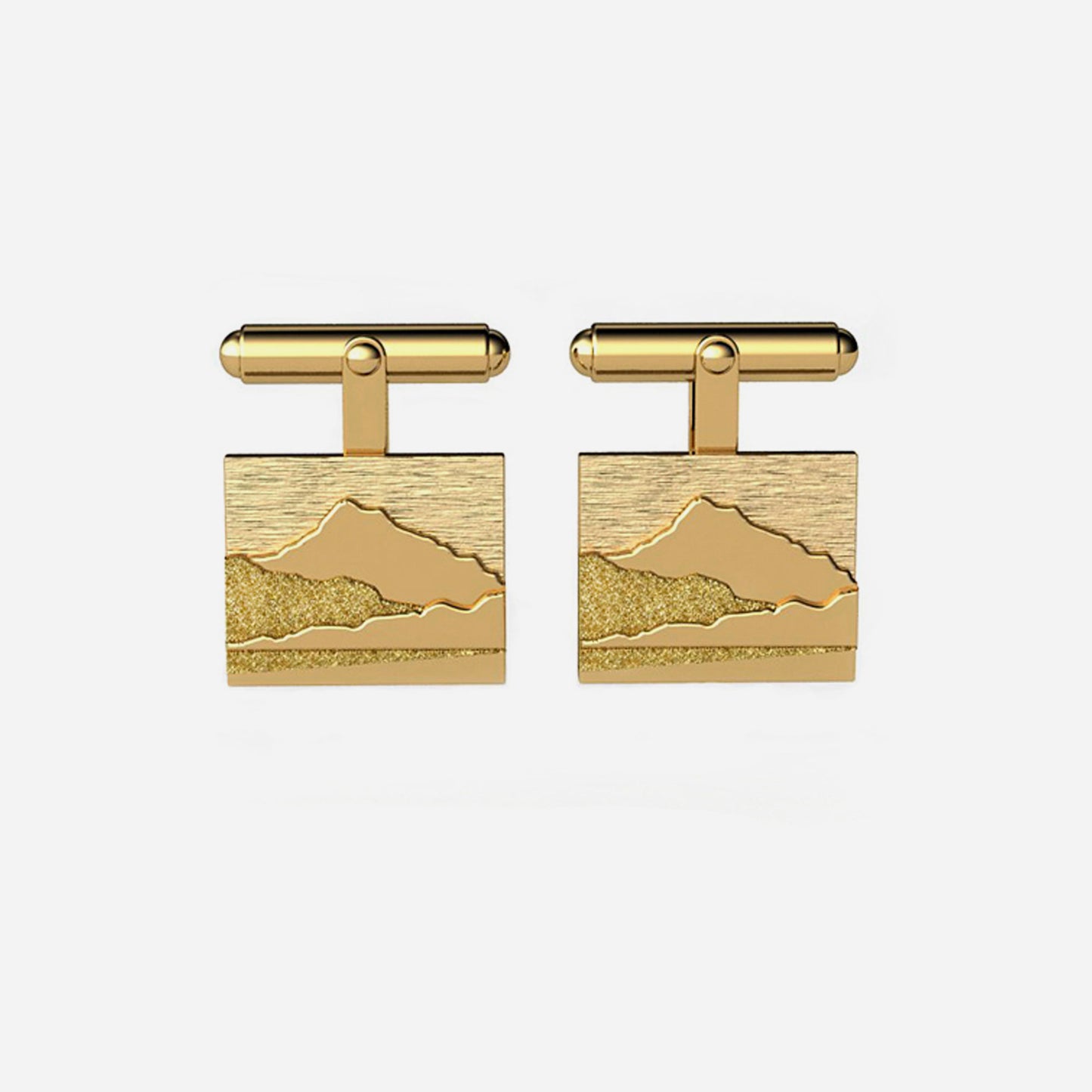 14k Mount Tam Cufflinks 14x18mm