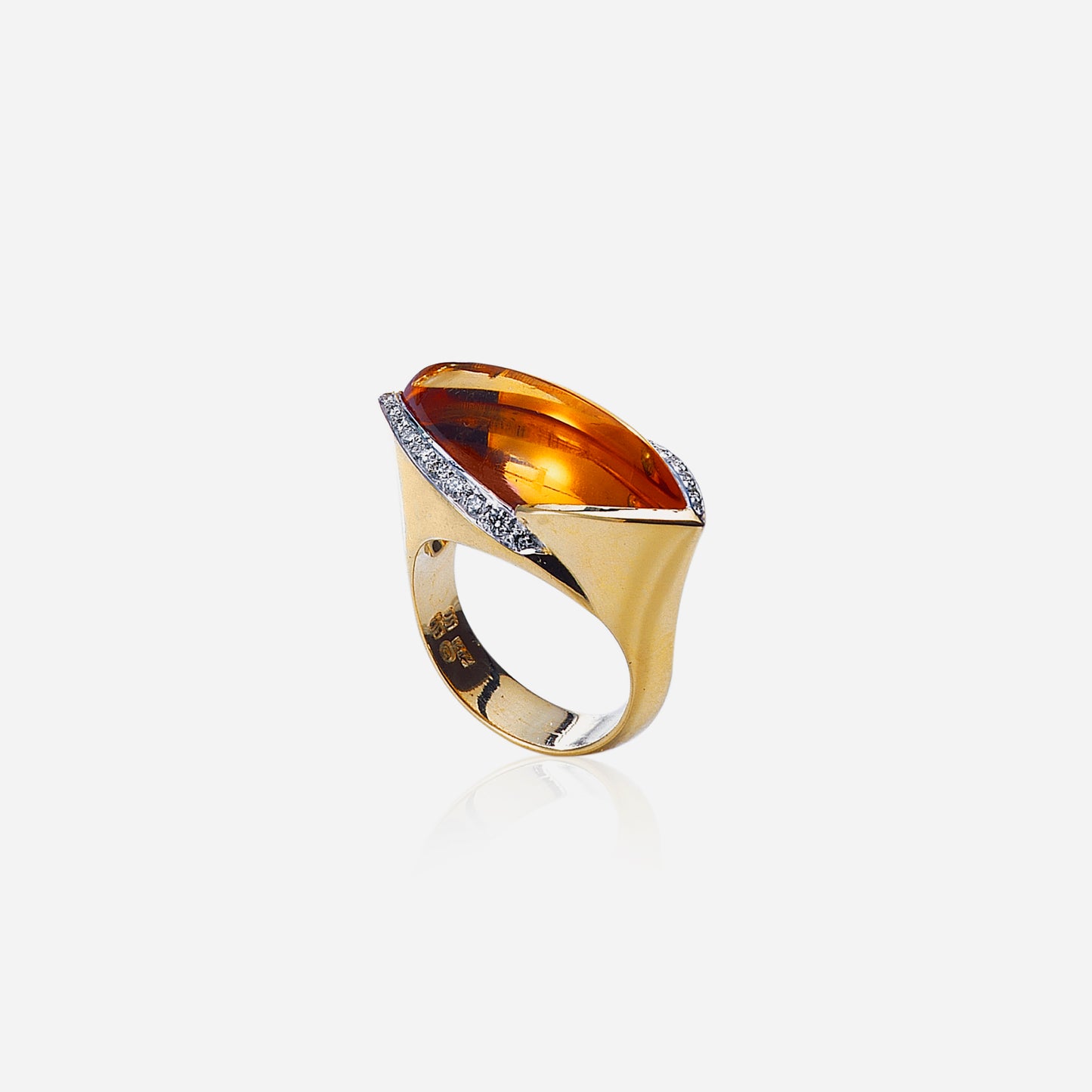 Paradise Cabochon Citrine Ring